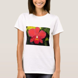 Camiseta Orquídea Roja Exótica