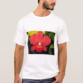 Camiseta Orquídea Roja Exótica
