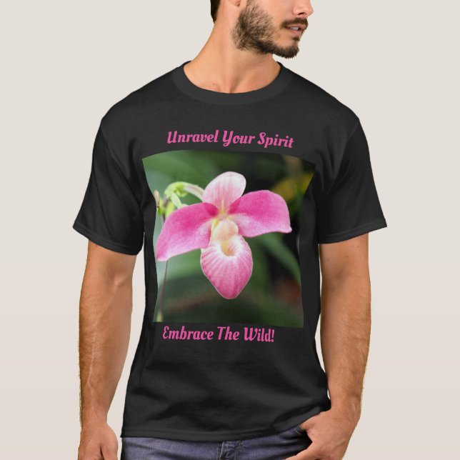 Camiseta Orquídea Rosa (Anverso)