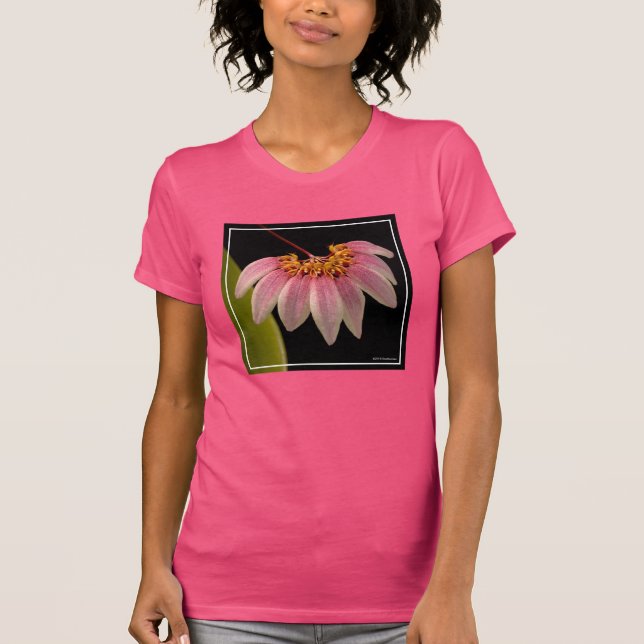 Camiseta Orquídea rosada tropical (Anverso)