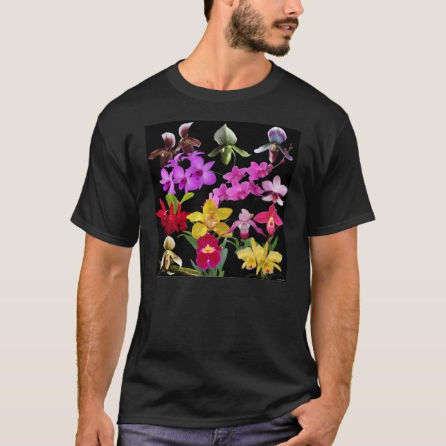 Camiseta Orquídeas a montones (Anverso)