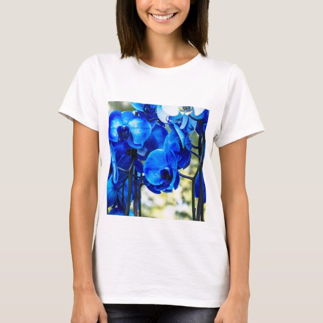 Camiseta Orquídeas azules (Anverso)