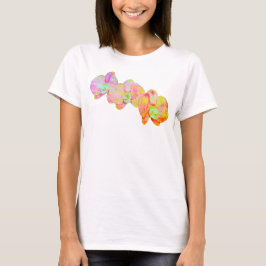 Camiseta orquídeas caribeñas, flores acuáticas tropicales