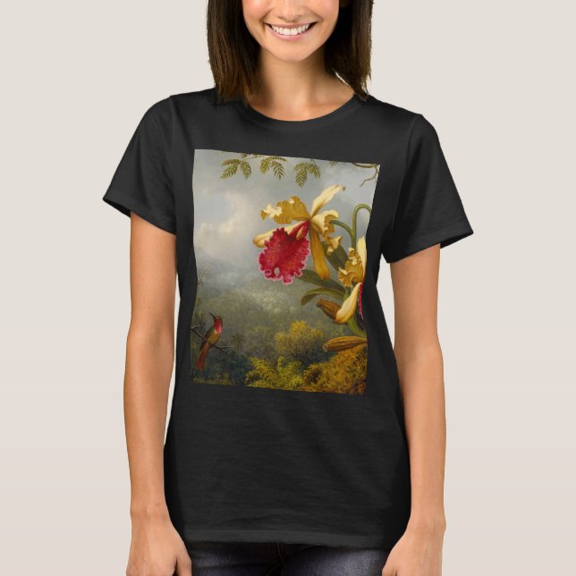 Camiseta Orquids y Hummingbird Heade (Anverso)
