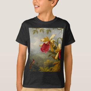 Camiseta Orquids y Hummingbird Heade