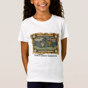 Camiseta Ortelius Old World Map World World World Support T
