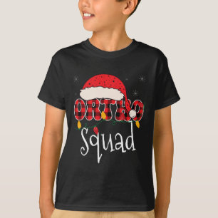 Camiseta Ortho Squad Plaid Fun Navidades Ortopedia Crew X