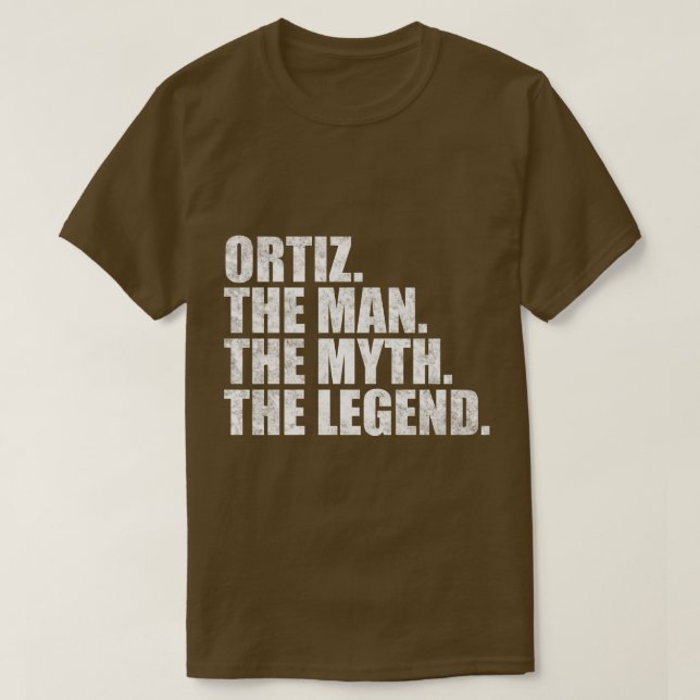 Camiseta Ortiz Ortiz apellido Ortiz apellido Ortiz Surna (Diseño del anverso)