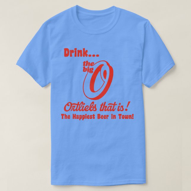 Camiseta Ortliebs Retro Defunción Cerveza (Diseño del anverso)