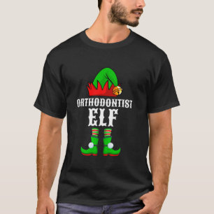 Camiseta Ortodontista Elf Ortodoncia Dentista Navidad