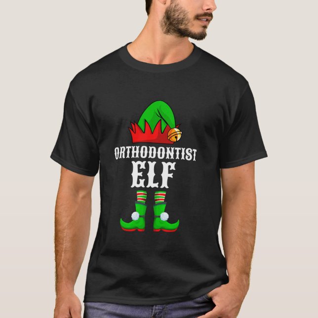 Camiseta Ortodontista Elf Ortodoncia Dentista Navidad (Anverso)
