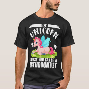 Camiseta Ortodontista Unicornio Dentista Ortodoncia Dental 