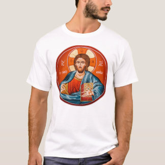 Camiseta ortodoxa griega del mural del Jesucristo