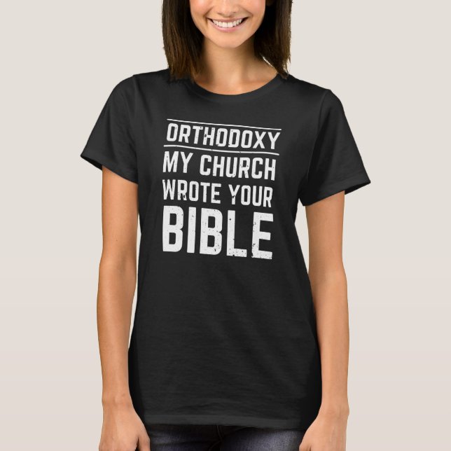 Camiseta ortodoxa oriental divertida (Anverso)