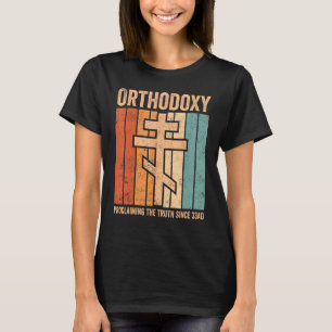 Camiseta Ortodoxia ortodoxa graciosa proclama pecado de ver