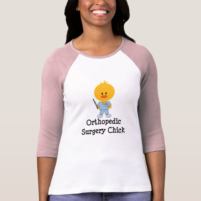 Camiseta ortopédica del raglán del polluelo de la (Anverso)