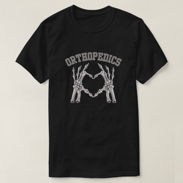 Camiseta Ortopédicos. cirugía manual. cirujanos ortopédicos (Diseño del anverso)