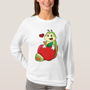 Camiseta oruga con Apple