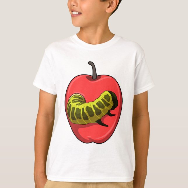 Camiseta oruga con Apple (Anverso)