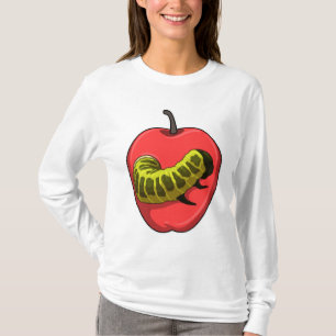 Camiseta oruga con Apple