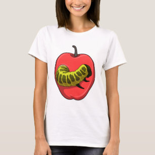 Camiseta oruga con Apple