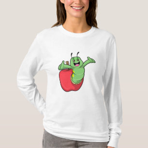 Camiseta oruga con Apple