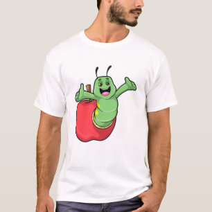 Camiseta oruga con Apple