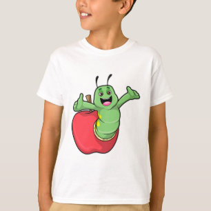 Camiseta oruga con Apple