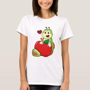 Camiseta oruga con Apple