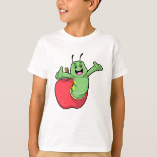 Camiseta oruga con Apple