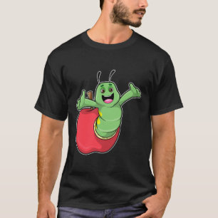 Camiseta oruga con Apple