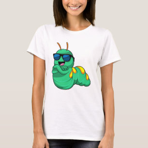 Camiseta oruga con gafas de sol