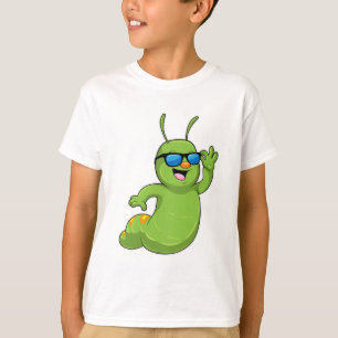 Camiseta oruga con gafas de sol