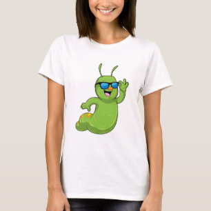 Camiseta oruga con gafas de sol