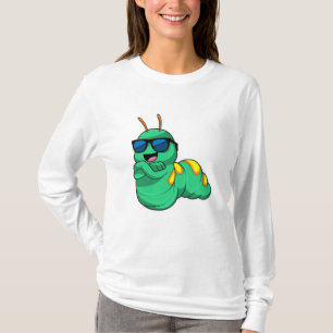 Camiseta oruga con gafas de sol