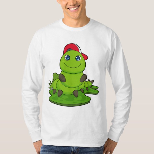 Camiseta oruga con tapón (Anverso)