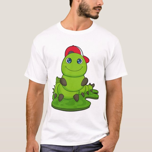 Camiseta oruga con tapón (Anverso)