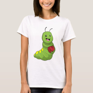 Camiseta Oruga en bolos con bola de bolos