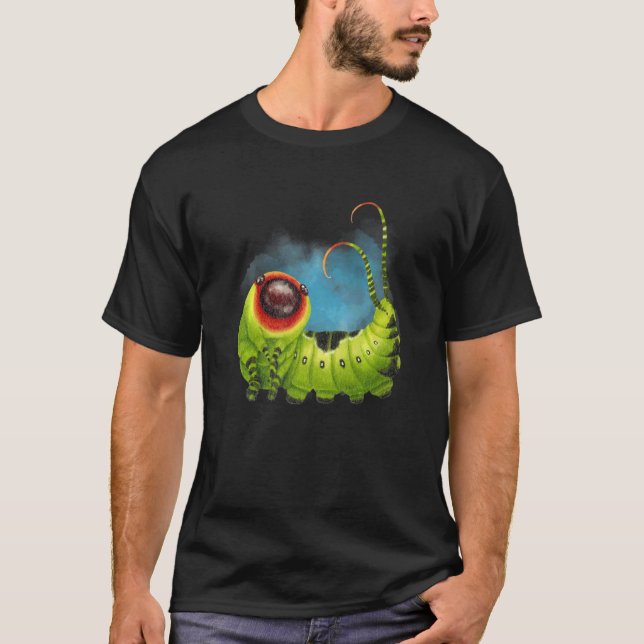Camiseta Oruga Insectos e Invertebrados Vida (Anverso)