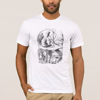 Camiseta oruga que fuma de la cachimba