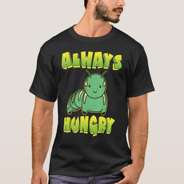 Camiseta Oruga Siempre Hambrienta (Anverso)