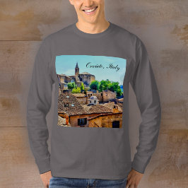 Camiseta Orvieto Italia Hillside con Orvieto Textos