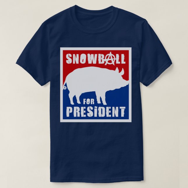 Camiseta Orwell Animal Farm Snowball - Presidente (Diseño del anverso)