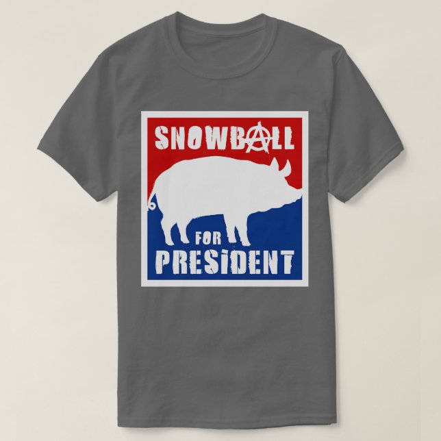 Camiseta Orwell Animal Farm Snowball - Presidente (Diseño del anverso)