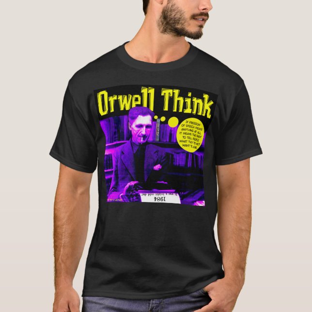 Camiseta Orwell Think (Anverso)