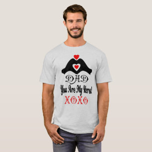 Camiseta Os amo papá, sois mi héroe XOXO Basic