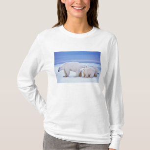 Camiseta Osa de oso polar con crías