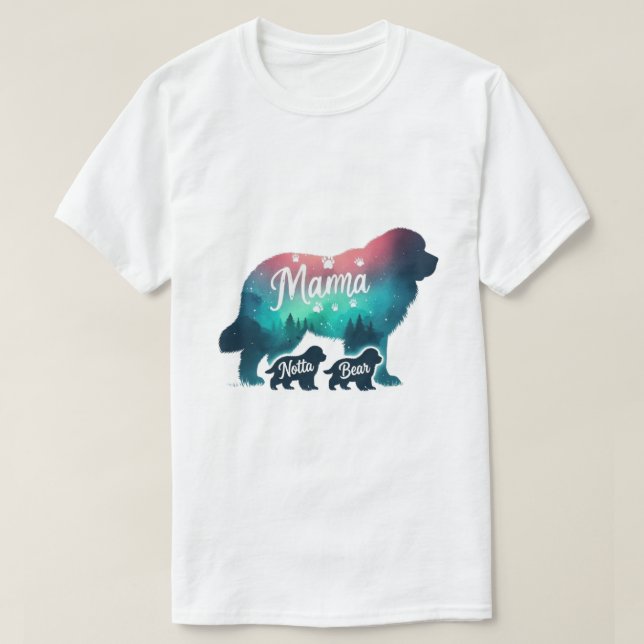 Camiseta Osa Madre y Cachorros (Diseño del anverso)