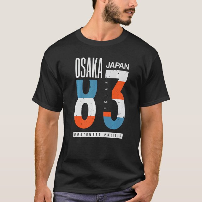 Camiseta Osaka Japan 83 Ocean North West Pacific   (Anverso)