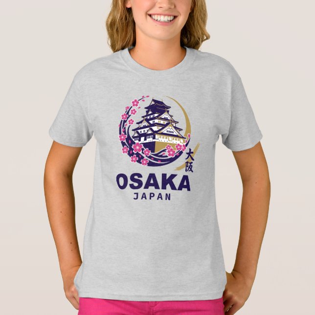 Camiseta Osaka Japan Cherry Blossoms (Anverso)